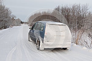 Snow-covered Car