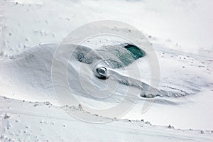 Snow Covered Car