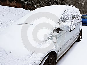 Carros en. frío el clima. sucio carreteras operación 