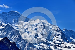 Snow covered Jungfraujoch