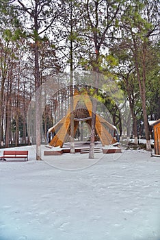 snow covered landscape