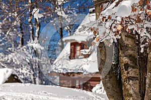 A snow covered landscape Czech Republic - Pustevny, Beskydy, Radegast, Radhost