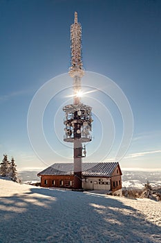 A snow covered landscape Czech Republic - Pustevny, Beskydy, Radegast, Radhost