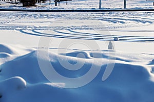 Snow-covered landscape photo