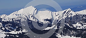 Snow covered Mount Grosser Speer photo