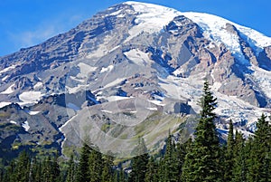 Snow covered Mount Rainer