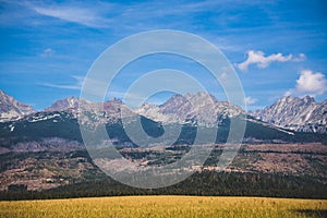 Snow covered mountain peak