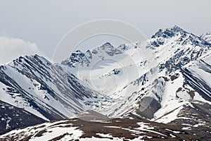 Snow covered mountains