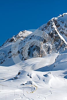 Snow covered mountains