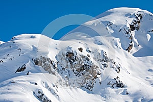 Snow covered mountains