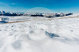 Snow covered mountains