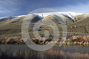 Snow covered mountains in central Washington