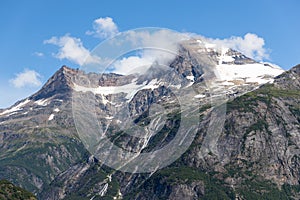 Mountain Peaks in Tracy Arm Fjord, Alaska photo