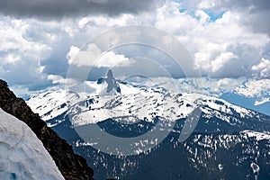 Snow covered mountains in Whistler, Canada