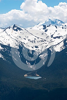 Snow covered mountains in Whistler, Canada