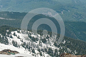 Snow covered mountains in Whistler, Canada