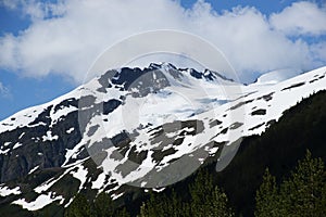 Snow Covered Mountains Whitter Alaska