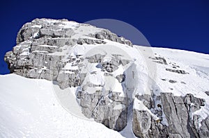 Snow-covered peak