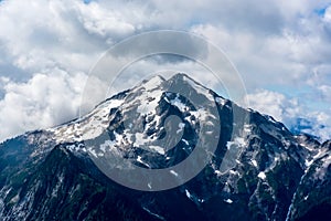 Snow-covered peak