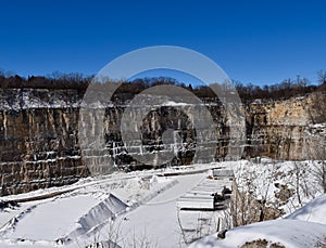 Snow Covered Quarry