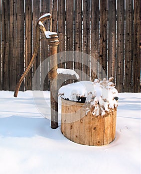 Snow Covered Water Well