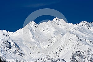 Snow Covered Winter Mountains, Austria