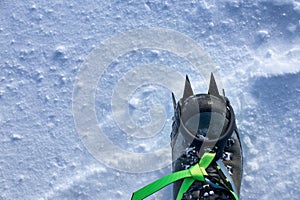 snow crampons for extreme excursions to the mountains