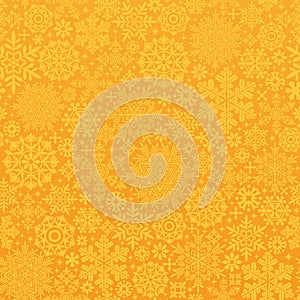 Snow crystals and doilies background.