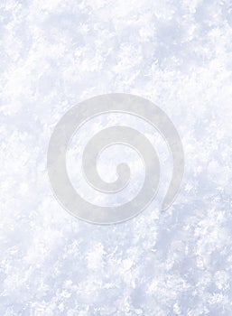 Snow crystals texture. A layer of shiny white snow. Winter background for Christmas projects.