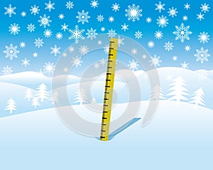 Snow depth measure