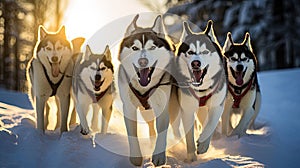 snow dog mushing