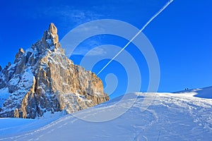 Snow in Dolomites - Italian Alps