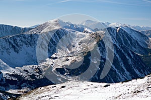 Snow-draped valley in the High Tatras, Slovakia
