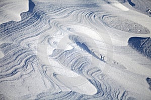 Snow dunes