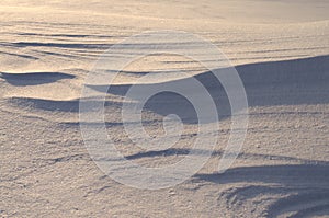 Snow dunes