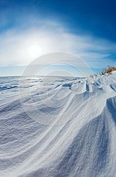 Snow dunes