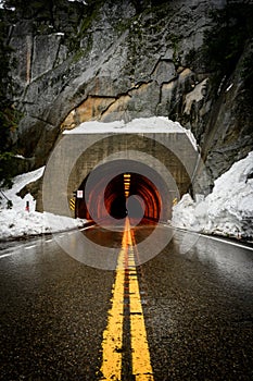 Snow At the Entrance of the Wawona Tunnel photo