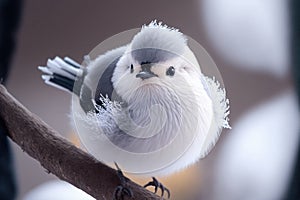 Snow fairy bird, known in Japan as the shima enaga