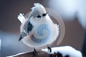 Snow fairy bird, known in Japan as the shima enaga