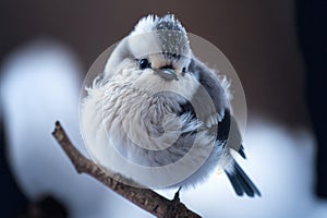 Snow fairy bird, known in Japan as the shima enaga