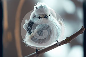 Snow fairy bird, known in Japan as the shima enaga