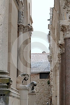 Snow in Split, Croatia