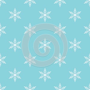 Snow flacks vector seamless pattern design