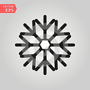 Snow Flake icon in trendy flat style background, image jpg, vector eps, flat web, material icon, UI illustration