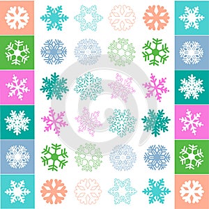 Snow flake pattern vector