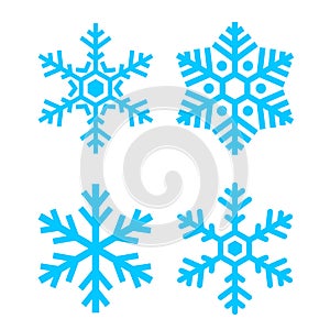 Snow flake vector icon