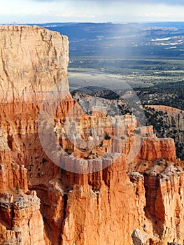 Snow Flurries over Bryce Canyon in Utah