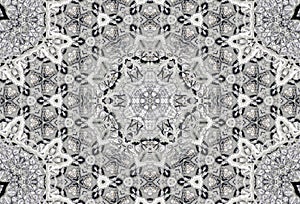 Floral wintry pattern.