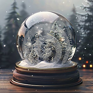 Snow globe AI Image