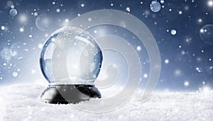 La neve il globo sfera 
